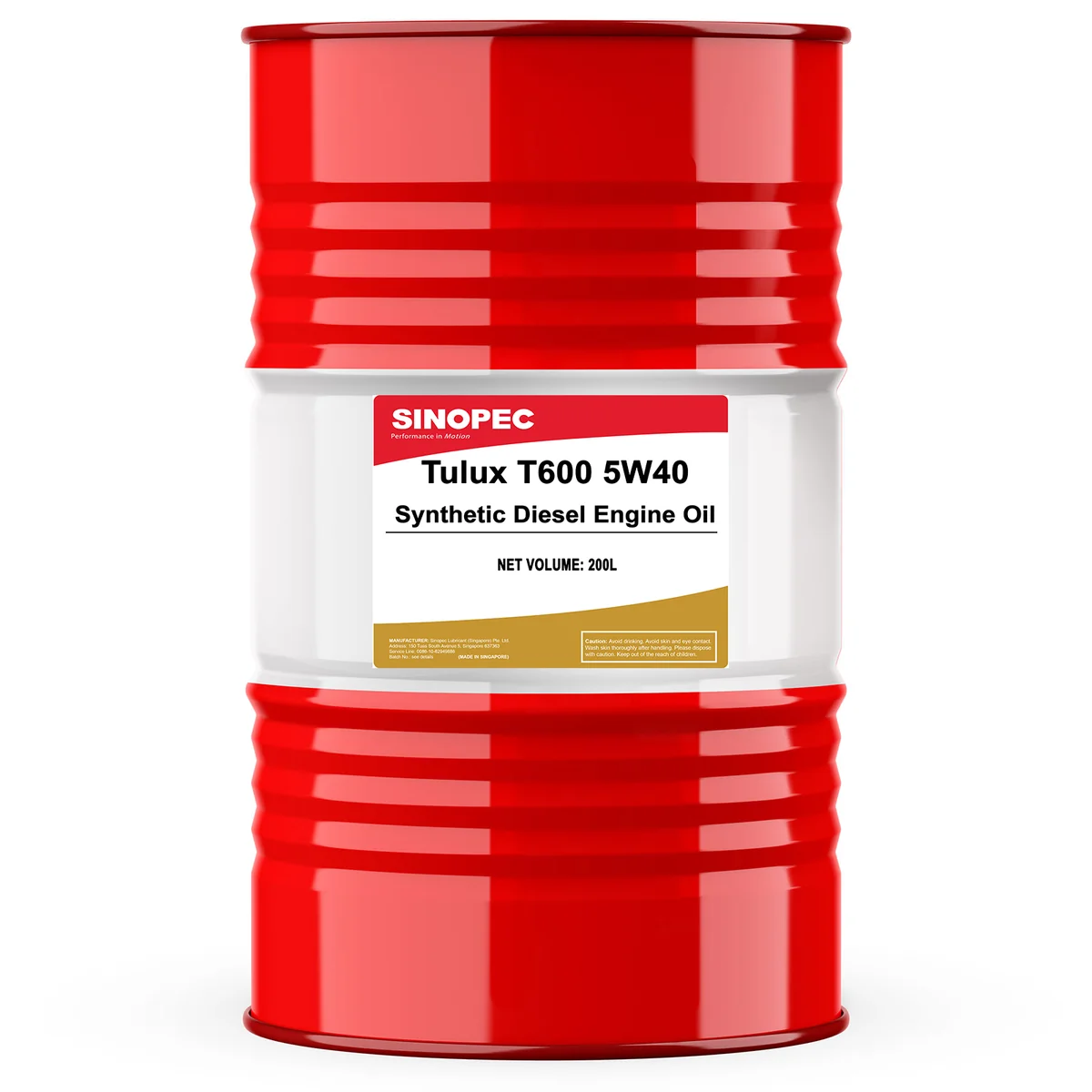 5W40 Synthetic Diesel Engine Oil - 55 Gallon Drum